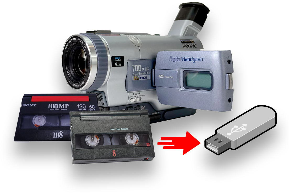 Hi8 to Digital - Hi8, Video8, Digital8, 8mm Tapes - Flashback Digital