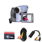PAL miniDV Tape Player Camcorder w/ battery, USB, digitizing software [International Version]