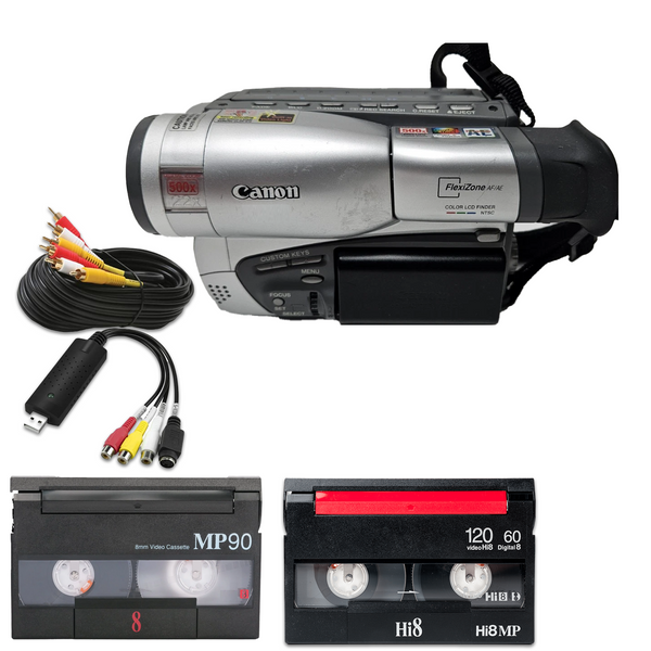 Canon Hi8 Camcorder 8mm Tape Player w/ new battery, USB Canon Hi8 Camcorder 8mm Tape Player w/ new battery, USB