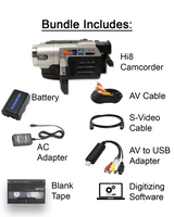 Sony Hi8 Tape Player Camcorder Bundle w/ USB