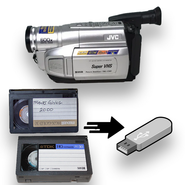 JVC VHS-C Tape Player Camcorder Bundle w/ USB