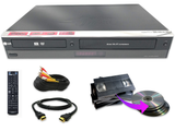 LG DVD VCR Combo VHS to DVD Recorder  w/ Remote, HDMI, Blank DVD