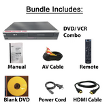 LG DVD VCR Combo VHS to DVD Recorder  w/ Remote, HDMI, Blank DVD