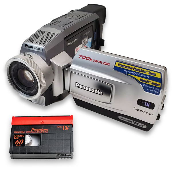 Panasonic miniDV Tape Player CCD Vintage Camcorder Bundle w/ USB, Blank Tape