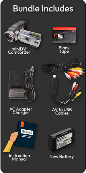 Video Capture Device Canon Camcorder For MiniDV Tape Transfer To