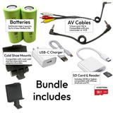 ImmersionRC Powerplay DVR Accessories Bundle w/ 18500 Battery, AV RCA Cables, microSD Card, charger, mounts