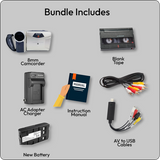 Sharp 8mm Tape Player Camcorder w/ battery, tape, USB, digitizing software