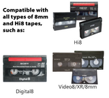 8mm Hi8 Tape Player w/ USB, Blank Tape, cables