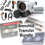 Tape Digitizing Bundle for 8mm Digital8 MiniDV VHS-C Hi8 Tape Transfer