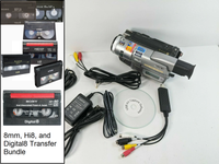 Tape Digitizing Bundle for 8mm Digital8 MiniDV VHS-C Hi8 Tape Transfer