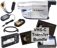 Tape Digitizing Bundle for 8mm Digital8 MiniDV VHS-C Hi8 Tape Transfer